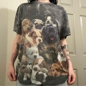 cool galaxy dog tee